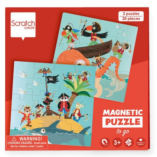 Magnetisch Puzzelboek To Go - Piraten