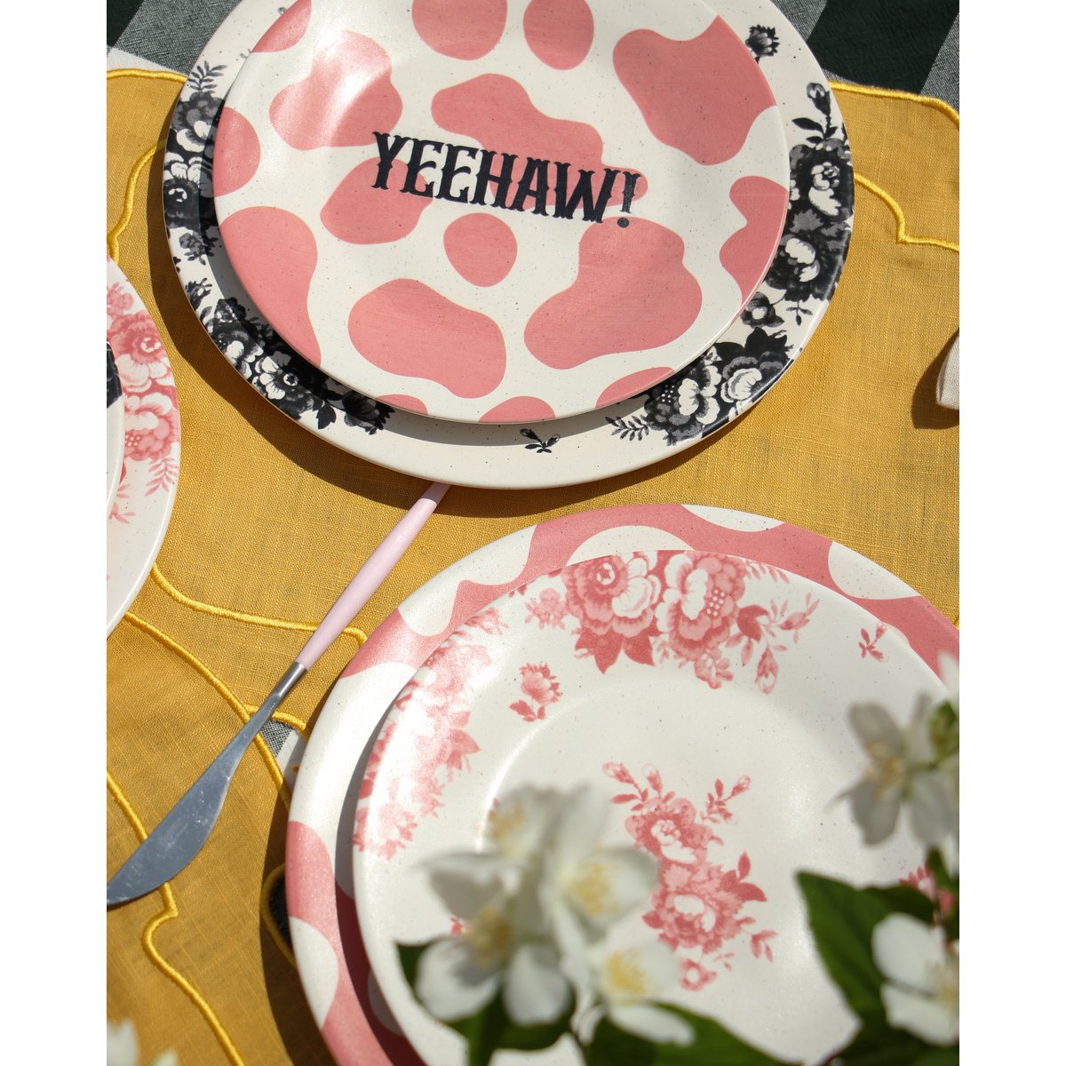 Piastra da dessert "yeehaw" cowgirl era