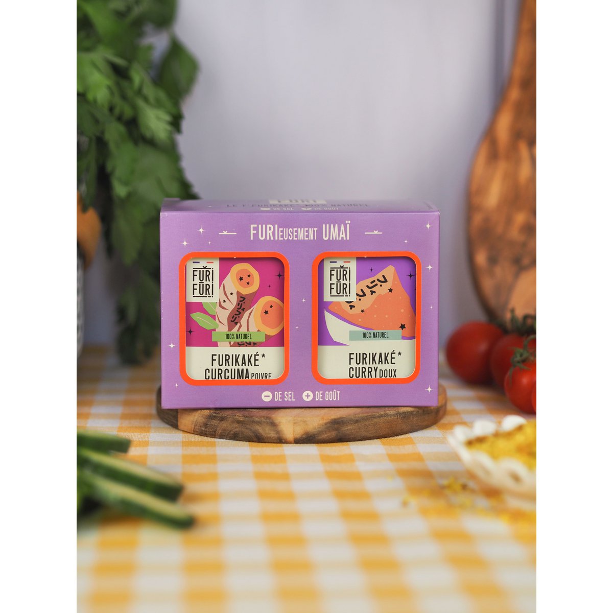FURIFURI "UMAÏ" box - Sesame and seaweed condiment - salt alternative 2X80g