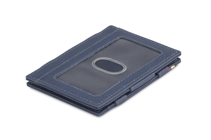 Portafoglio Essenziale ID Window Blu Navy