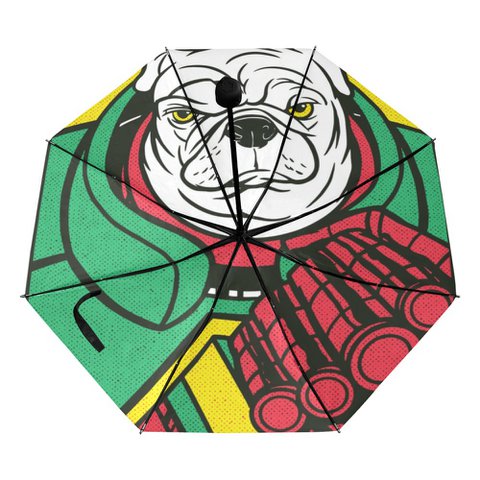 Umbrella cartoon inside print