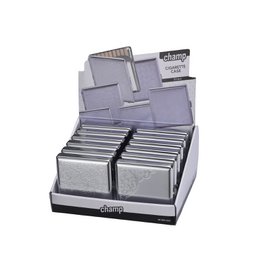 Boîte à Cigarette Métal Etui 20 Cigarettes Métallique Rangement de Cigarettes Porte-cigarettes Argentée Dessin relief Pratique Compact élégante