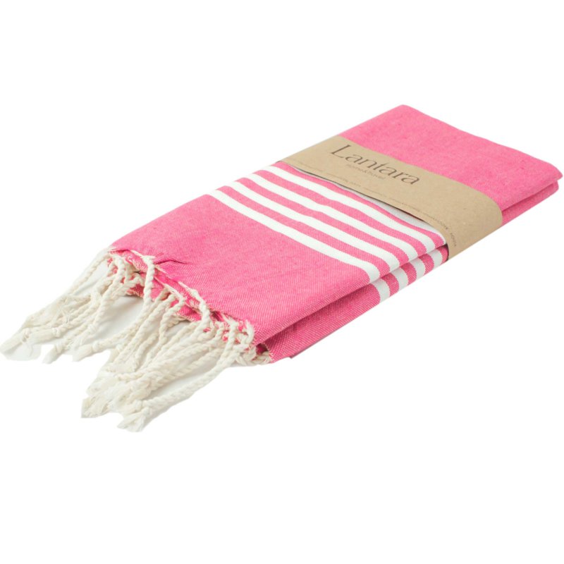 Hamamdoek Fouta Provence - Fuchsia - 100x200cm