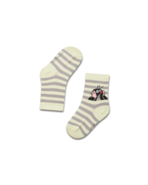 koaa – La petite taupe « Stripes » – Chaussettes vert/gris