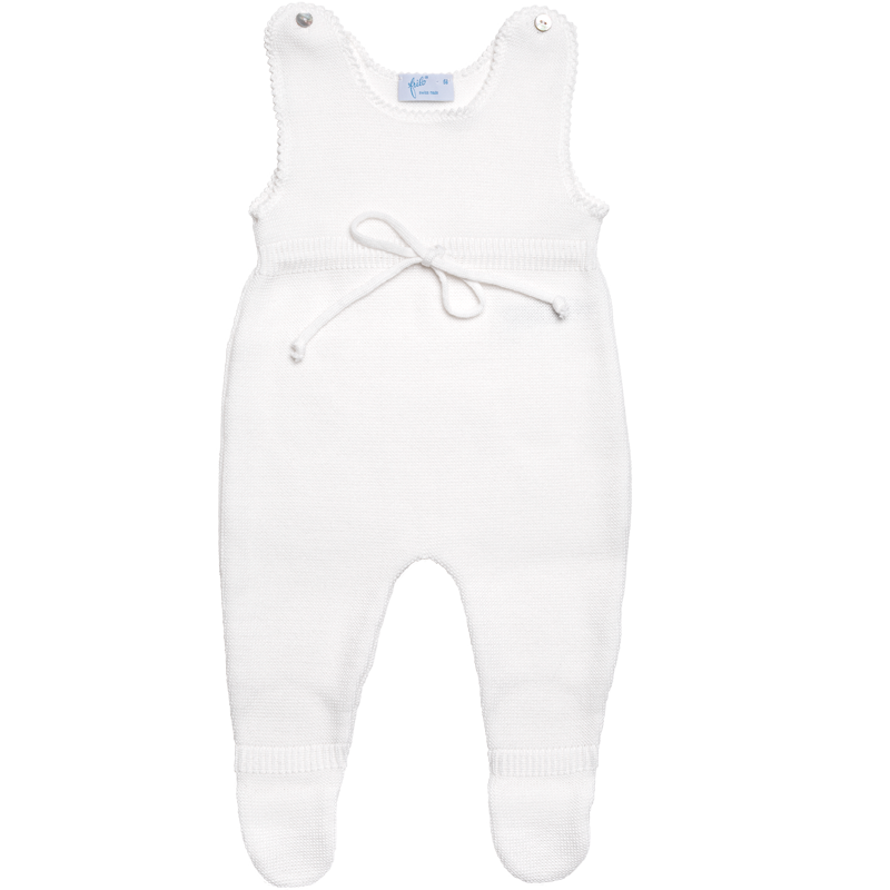 Rompers med fødder off-white lavet af 100% fineste merinould