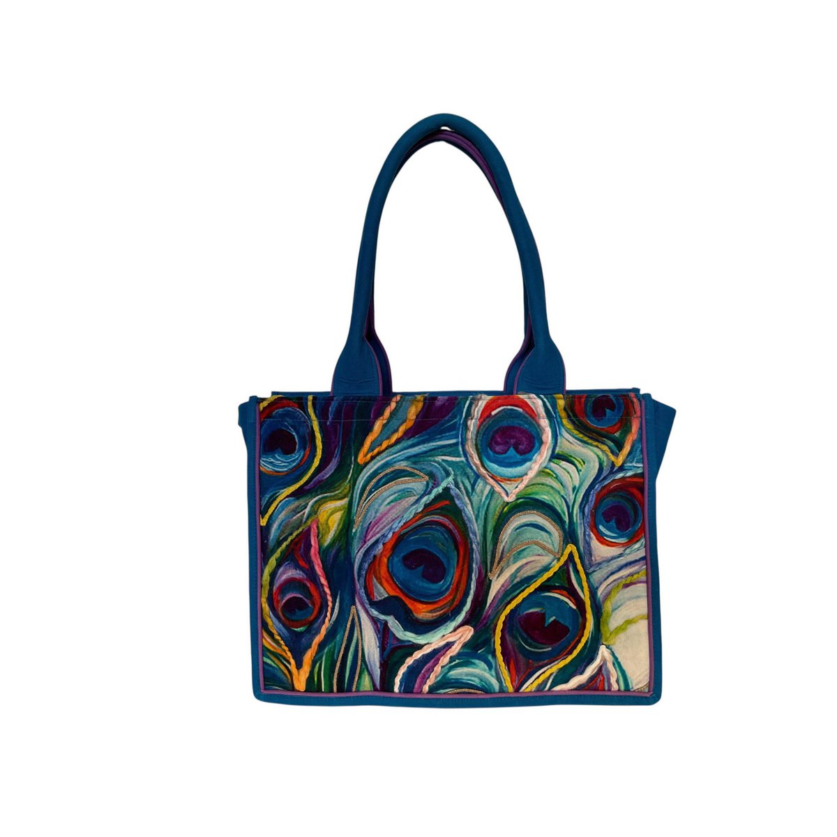 Tas Dames Shopper Peacock Feathers