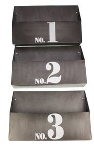 Metal box with number s/3