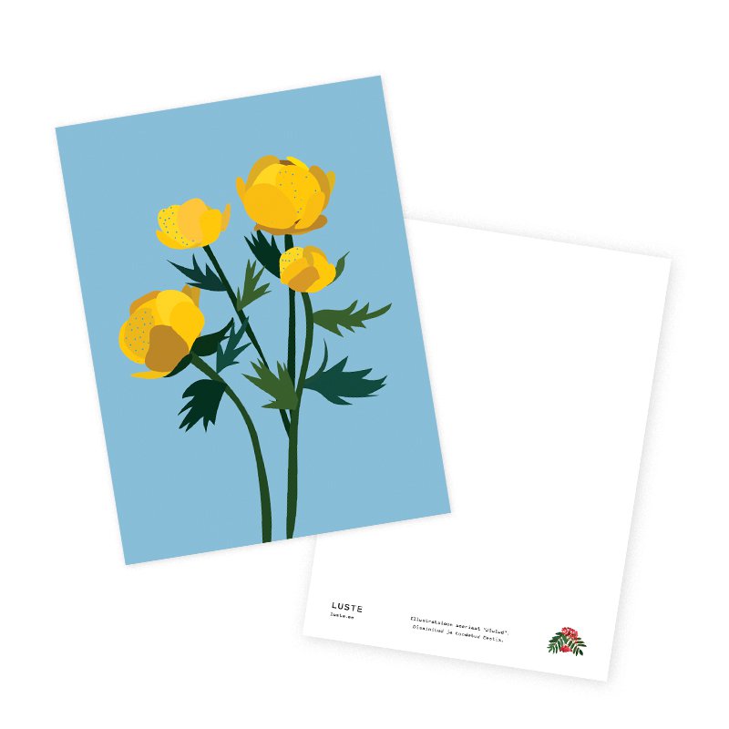 Cartolina - Globeflower