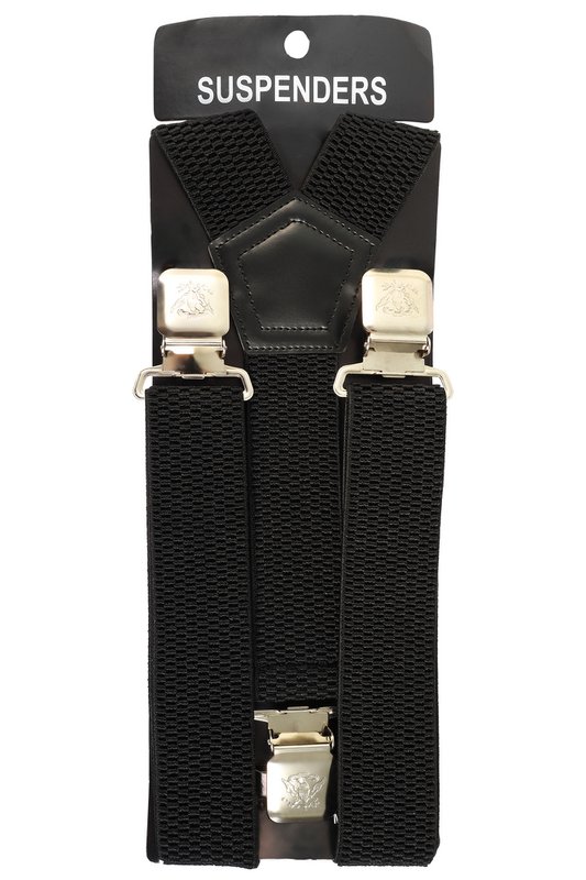 Braces, 130 cm, elastic, black