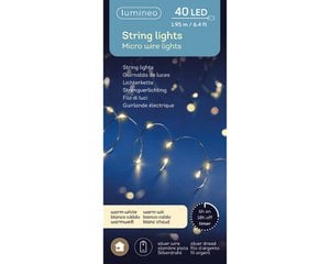 Starke Beleuchtung 195cm-40LED warmweiß