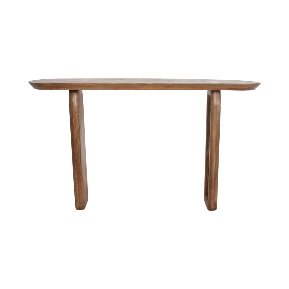 Mesa consola Bullnose madera de mango marrón - 140cm