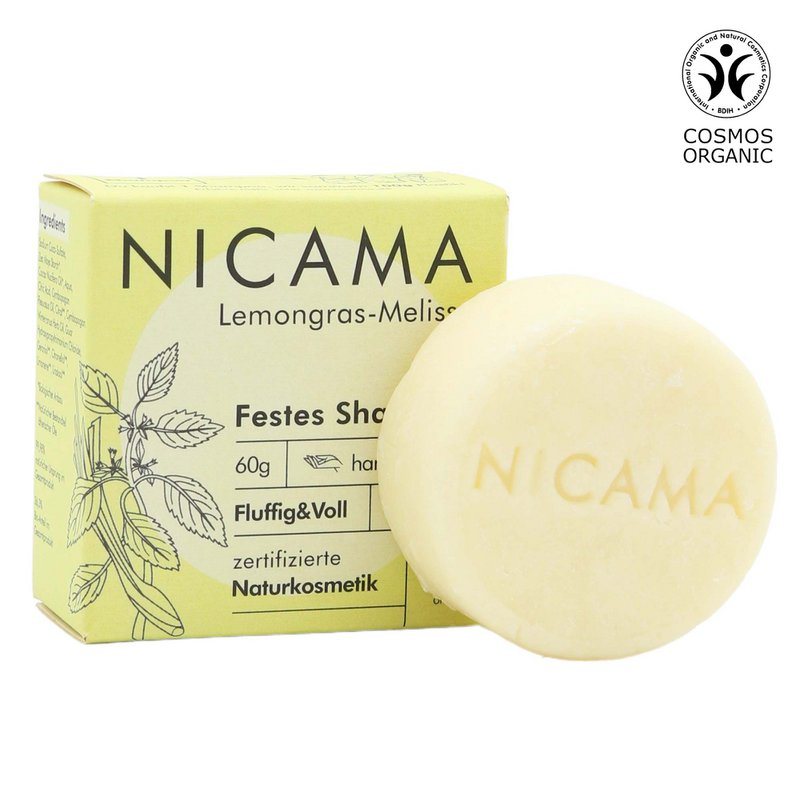 NICAMA - Festes Shampoo - Lemongras-Melisse (COSMOS)