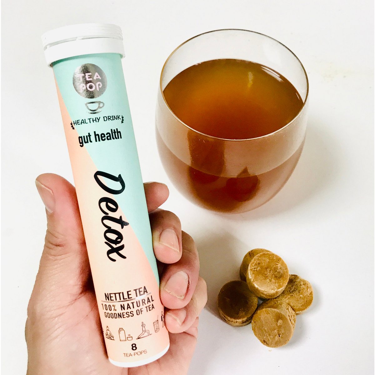 Detox Brennnessel-Tee-Pop, schnell gebrühter Gourmet-Tee (8er-Packung)