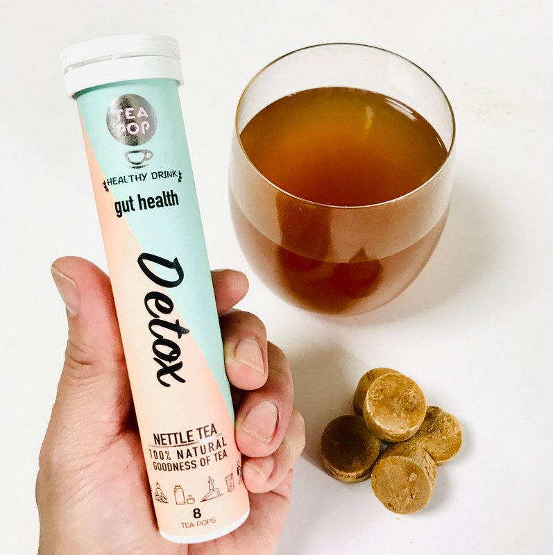 Detox brændenælde te-pop, hurtigbrygget gourmet-te (8-pak bakke)
