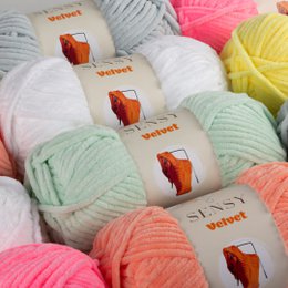 Sensy Velvet Yarn, hilo para manta, 3.5 oz, 132 yardas, calibre 5 voluminoso