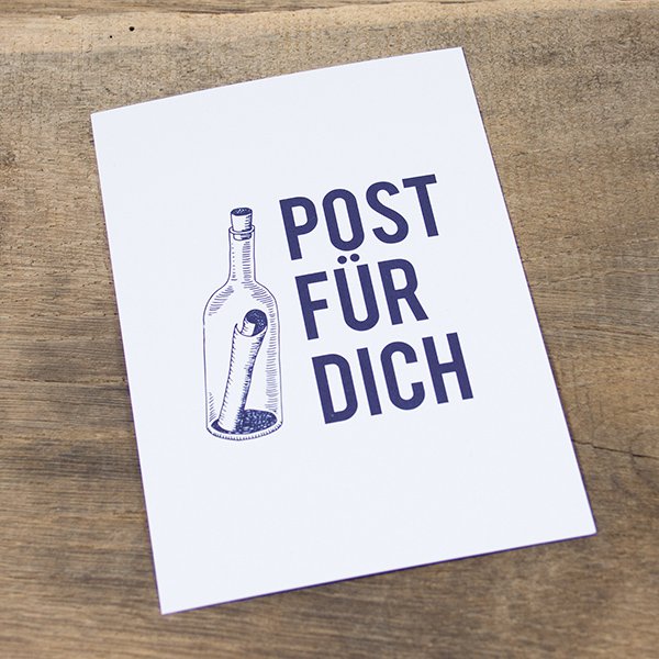 Postkarte Post für Dich