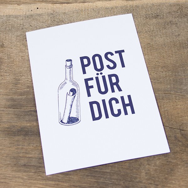 Postkarte Post für Dich