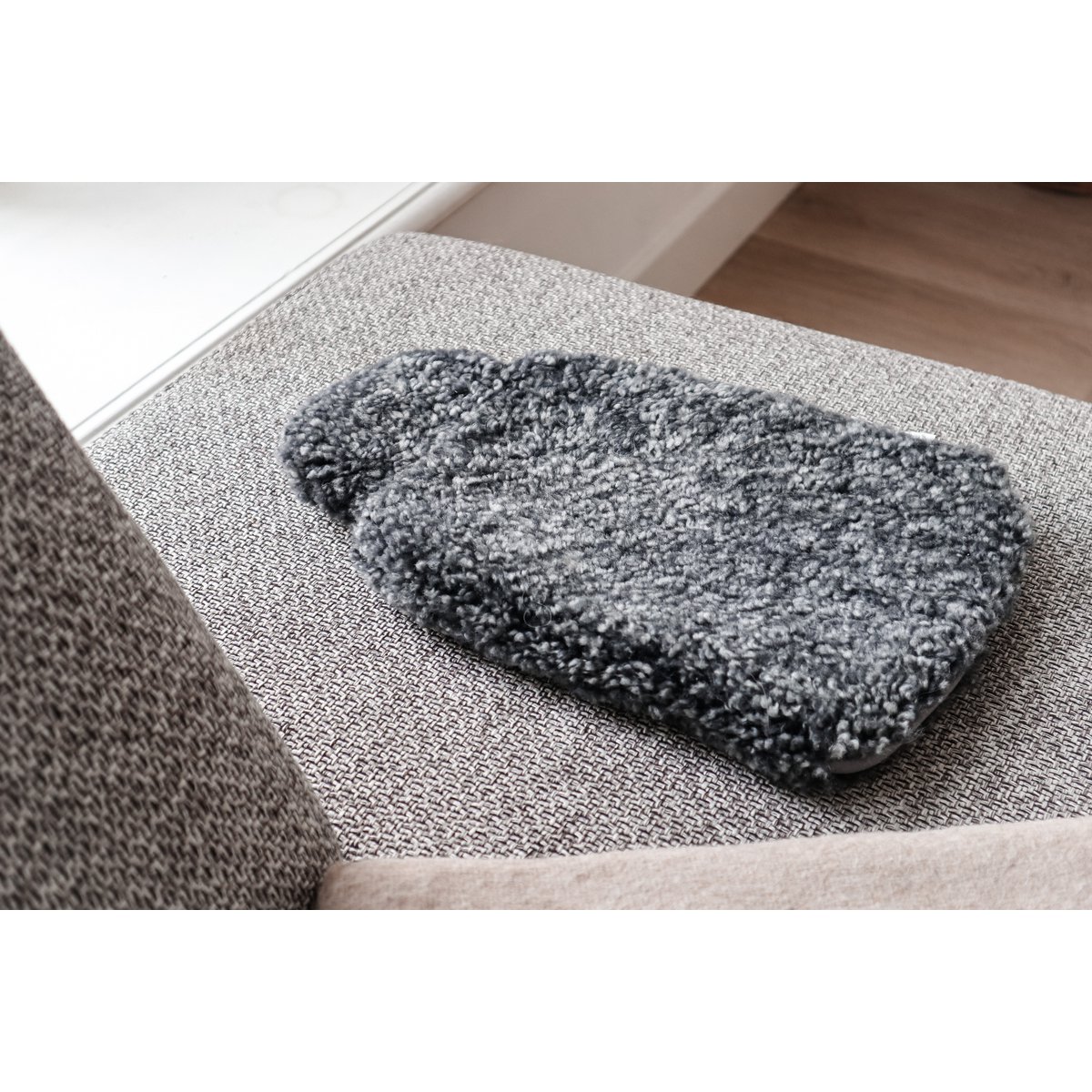 Sheepskin hot water bottle bag - Lambskin cover hot water bottle | 3 colors