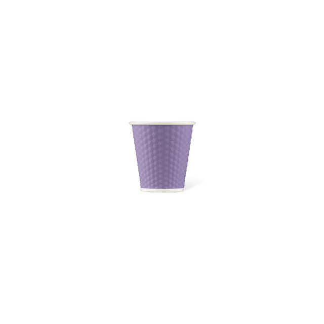 Porzellantasse LAP 180ml mit Silikon. Griffwabe Violet Parme