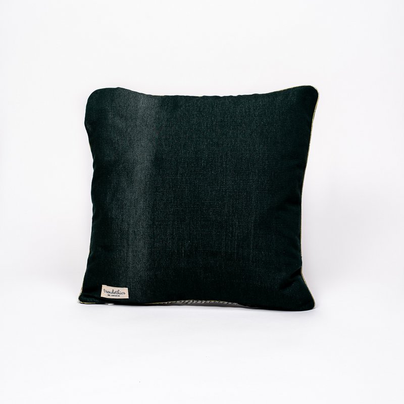 Ami Y'Sar green decorative cushion cover