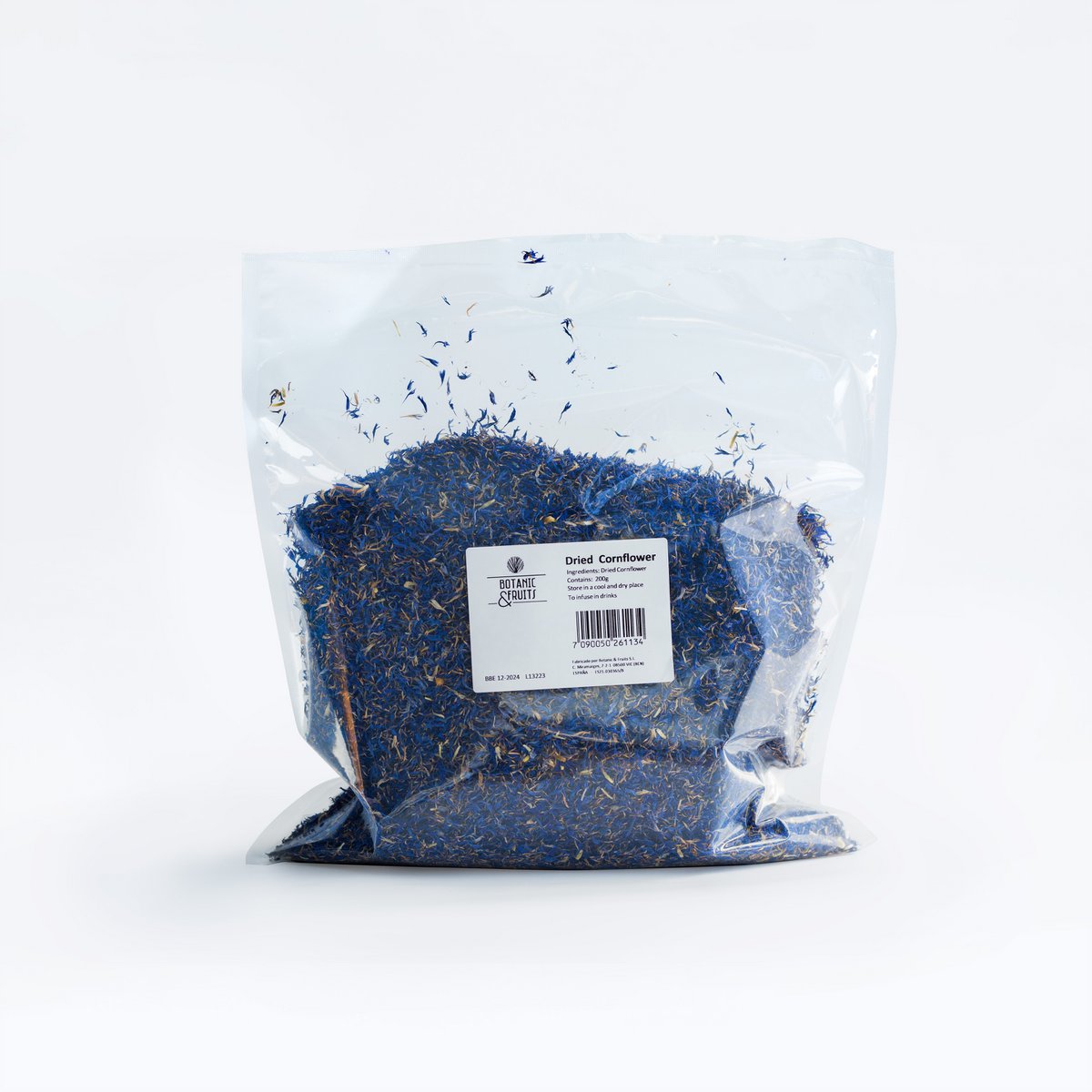 Tørblå acian kronblade 40g/ 80g/ 200 g