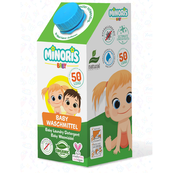 MINORIS BABY LAUNDRY DETERGENT 1L 50 LOAD