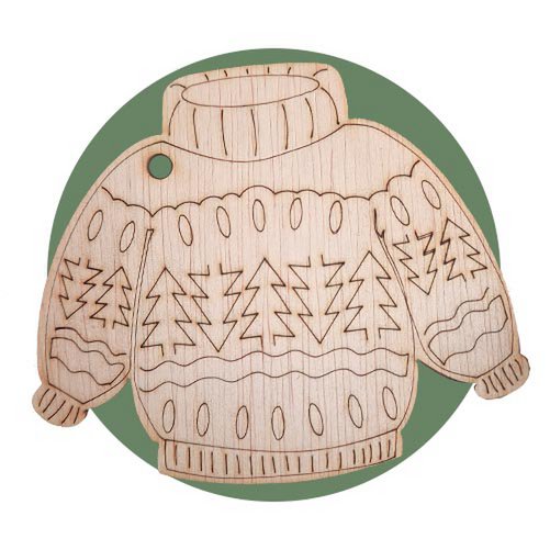 Ugly Christmas sweater decoration for the tree or decorate the sweaters