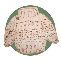 Ugly Christmas sweater decoration for the tree or decorate the sweaters