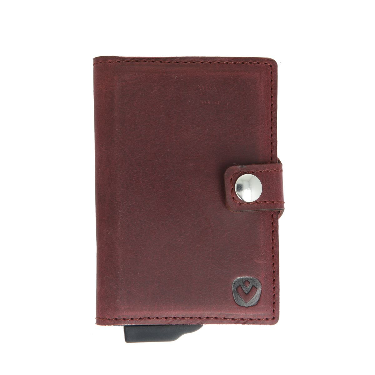 Card Case Plus Portefeuille Vintage Bordeaux