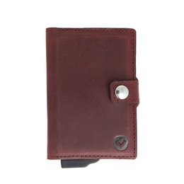Card Case Plus Wallet Vintage Burgundy