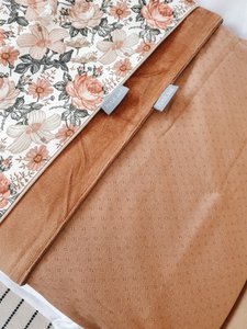 Cot blanket - Pointelle orange/caramel