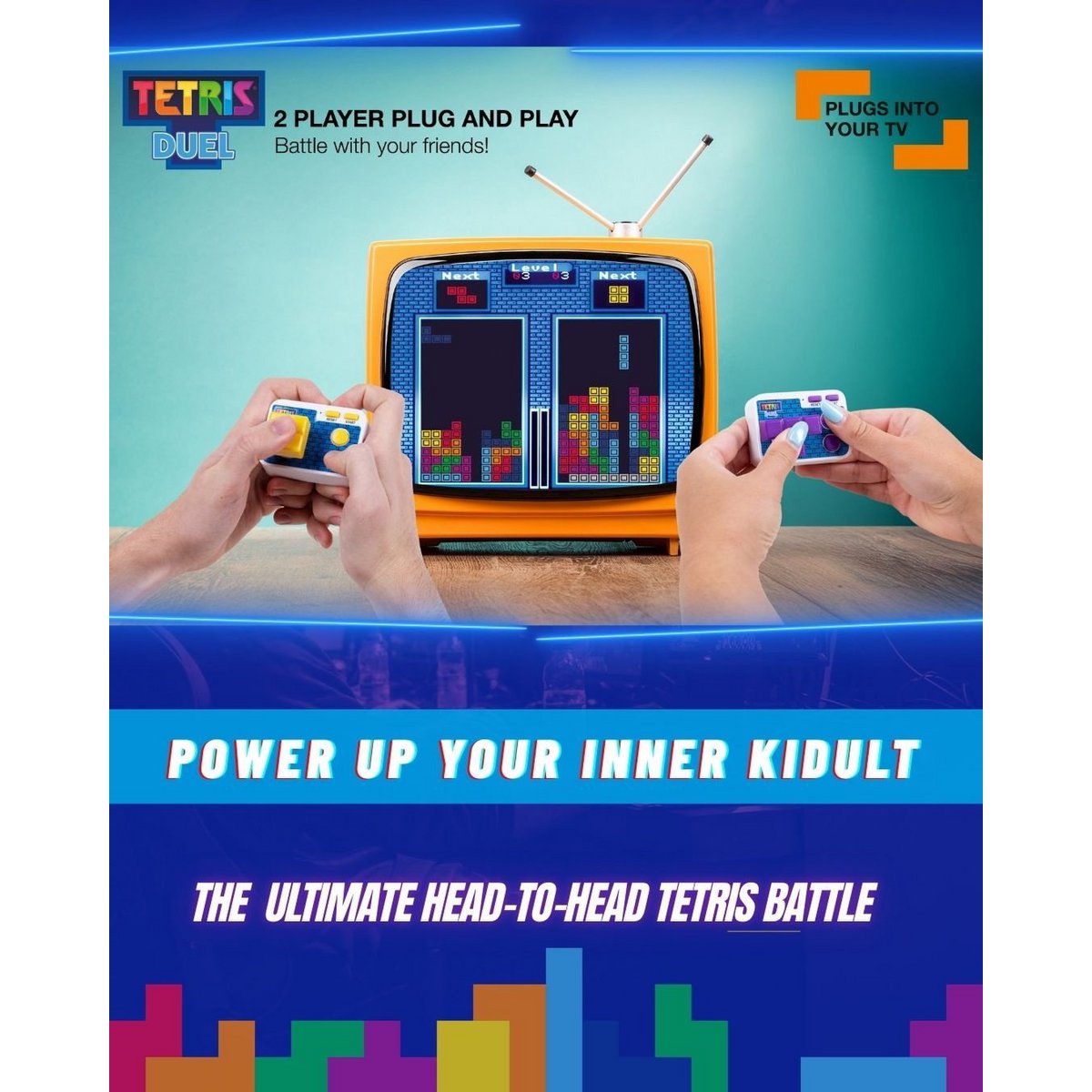 Tetris Duel - tv plug & play - 2 wireless controllers