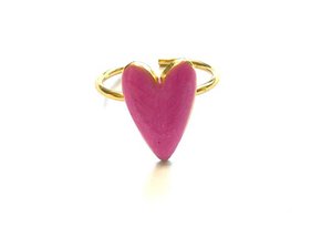 Ring heart pink