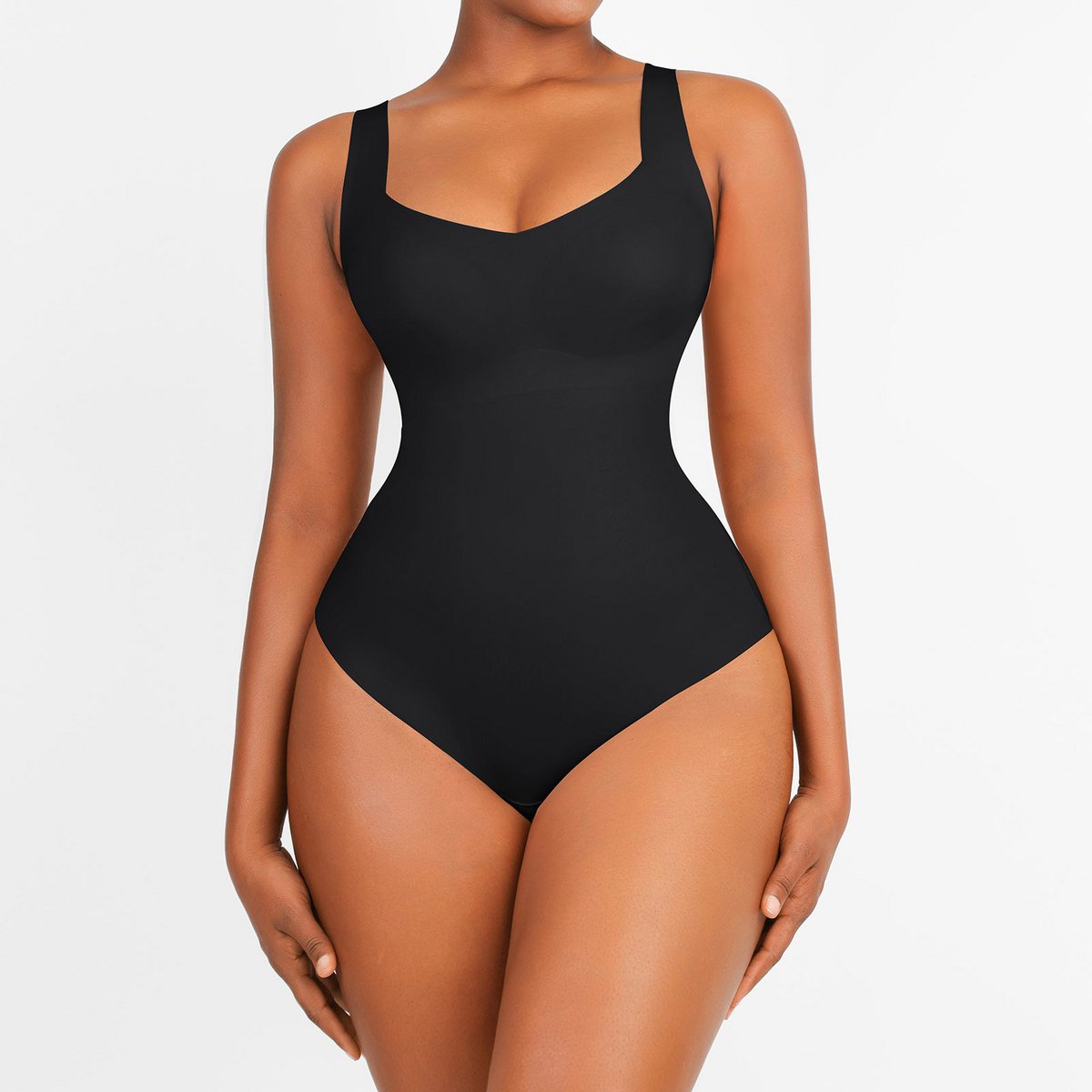 Sømløs Bodysuit Shapewear - Sort