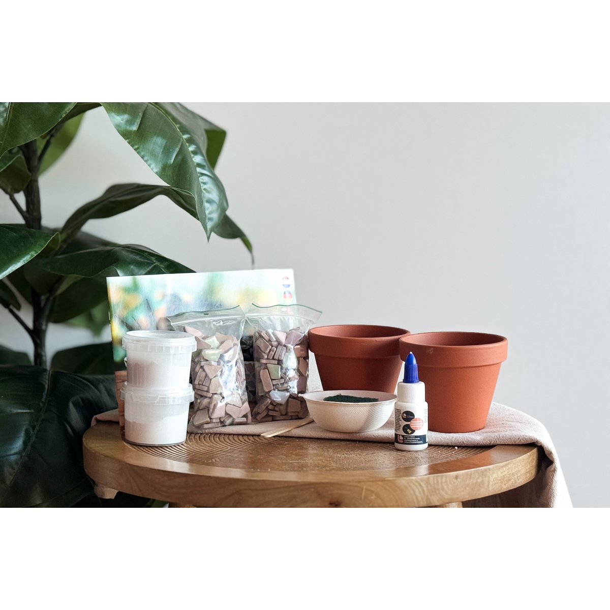 Paquet de bricolage Mosaic Flowerpot (2 pièces)
