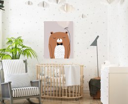 Bjørn plakat baby værelse