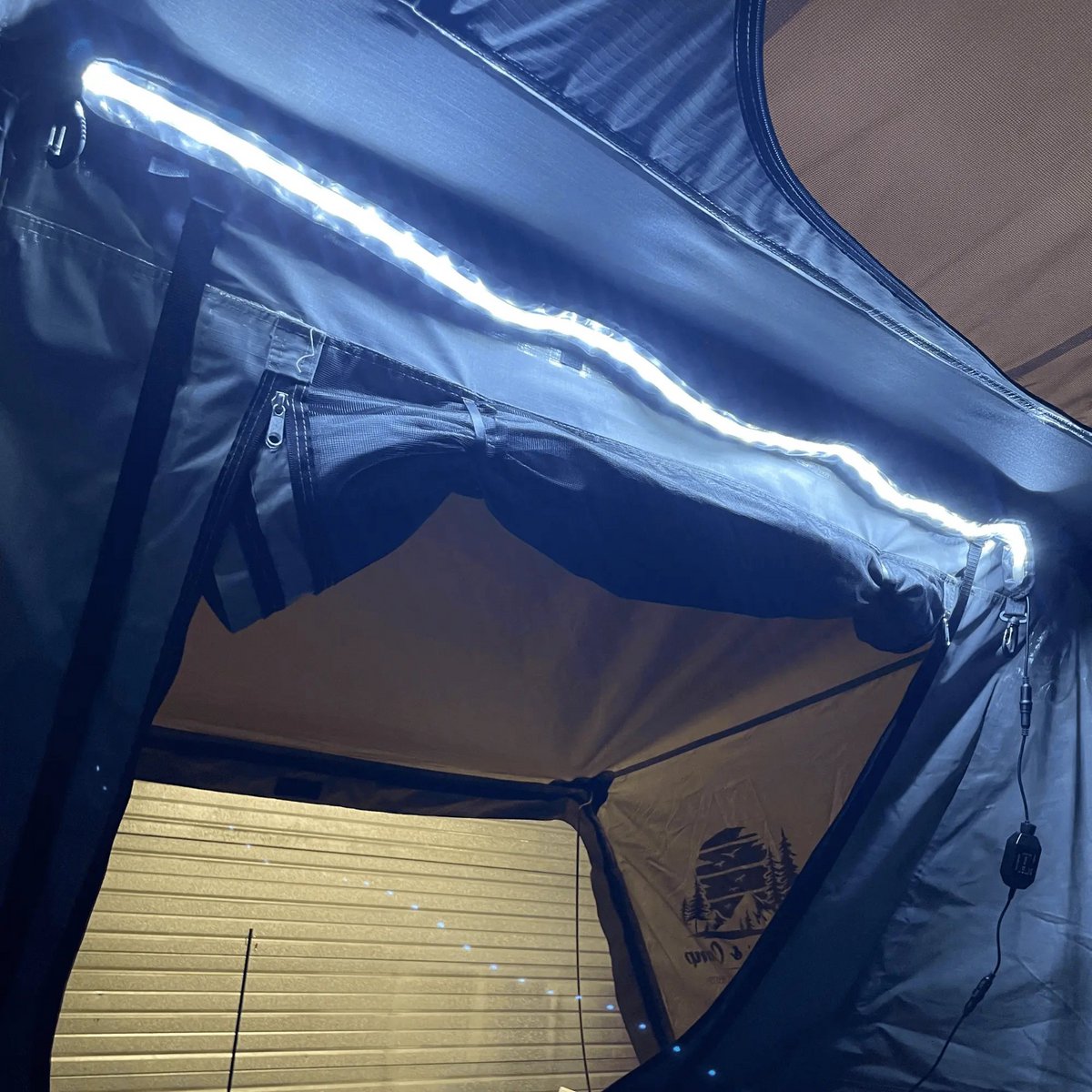 Tienda de campaña con techo para camping con tira LED - Flexible 1,3 M - Resistente al agua