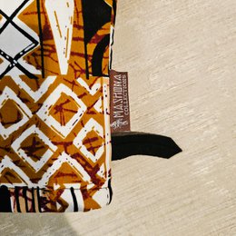 Set von 2 Ofenhandschuhen | Handgefertigter "Mudcloth" Bogolan Print inspirierter afrikanischer Druck