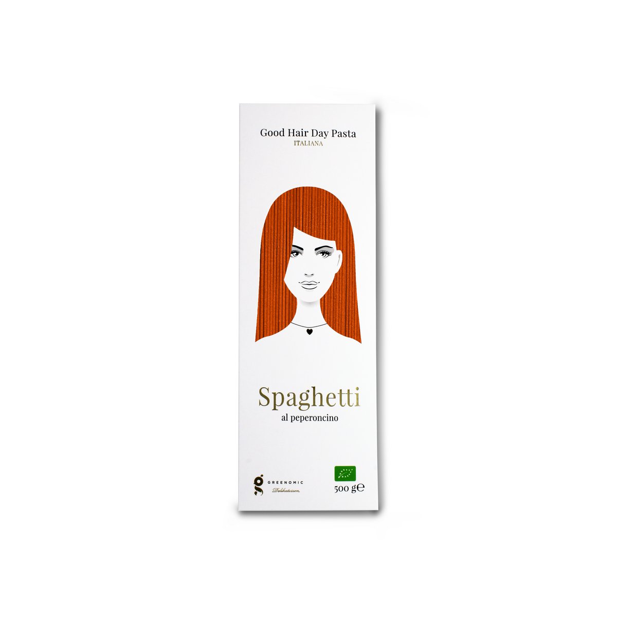 Dobry dzień włosów Organiczny bio spaghetti z papryką chili