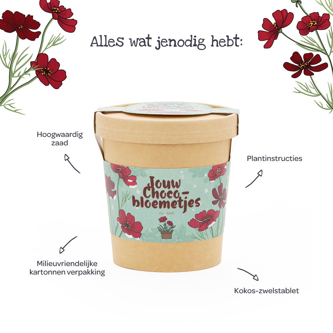 Chocoladebloemen uit de beker (NL)
