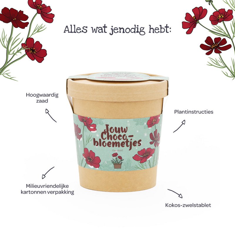 Chocoladebloemen uit de beker (NL)