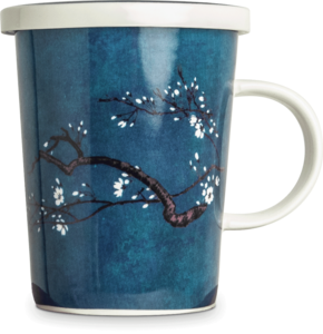 Edo Teamug set, Magnolia Blue, porc.filter, giftbox