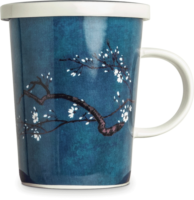 Edo Teamug set, Magnolia Blue, porc.filter, giftbox