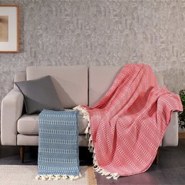 Coperta reversibile in cotone Nora
