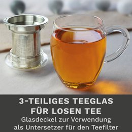 Creano bicchiere da tè all-in-one 400ml con colino