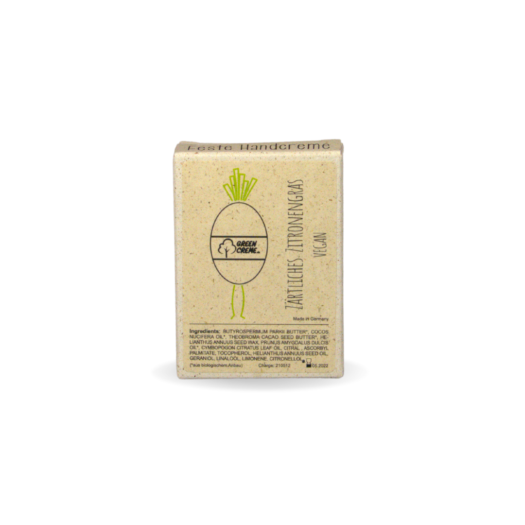 VEGAN Tender Lemongrass - crema mani vegana solida - 30 grammi