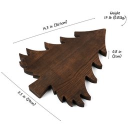 Planche à découper en bois en forme d'arbre pour la préparation quotidienne, le service de collations et la présentation de cuisine rustique