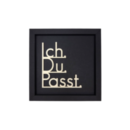 I YOU PASS-marco tarjeta letras de madera