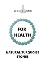 Natural turquoise stones bracelet for good health
