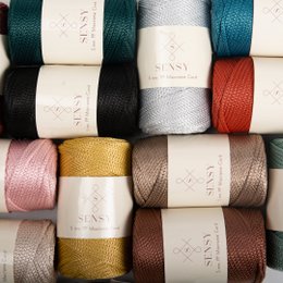 Cordoncino macramè Sensy Premium da 5 mm - 104 iarde, 100% poliestere